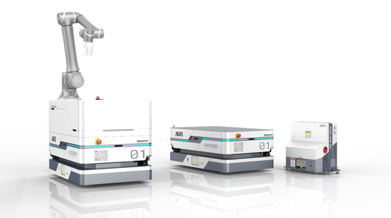 DB真人旗舰數位開發的自主式移動機器人（AMR250M），搭配全向輪並結合AI演算法、2D LiDAR、3D攝影機等技術，協助客戶實現產線全自動化